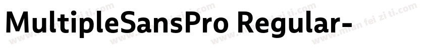 MultipleSansPro Regular字体转换